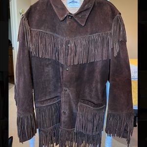 NEW! Vintage brown suede jacket